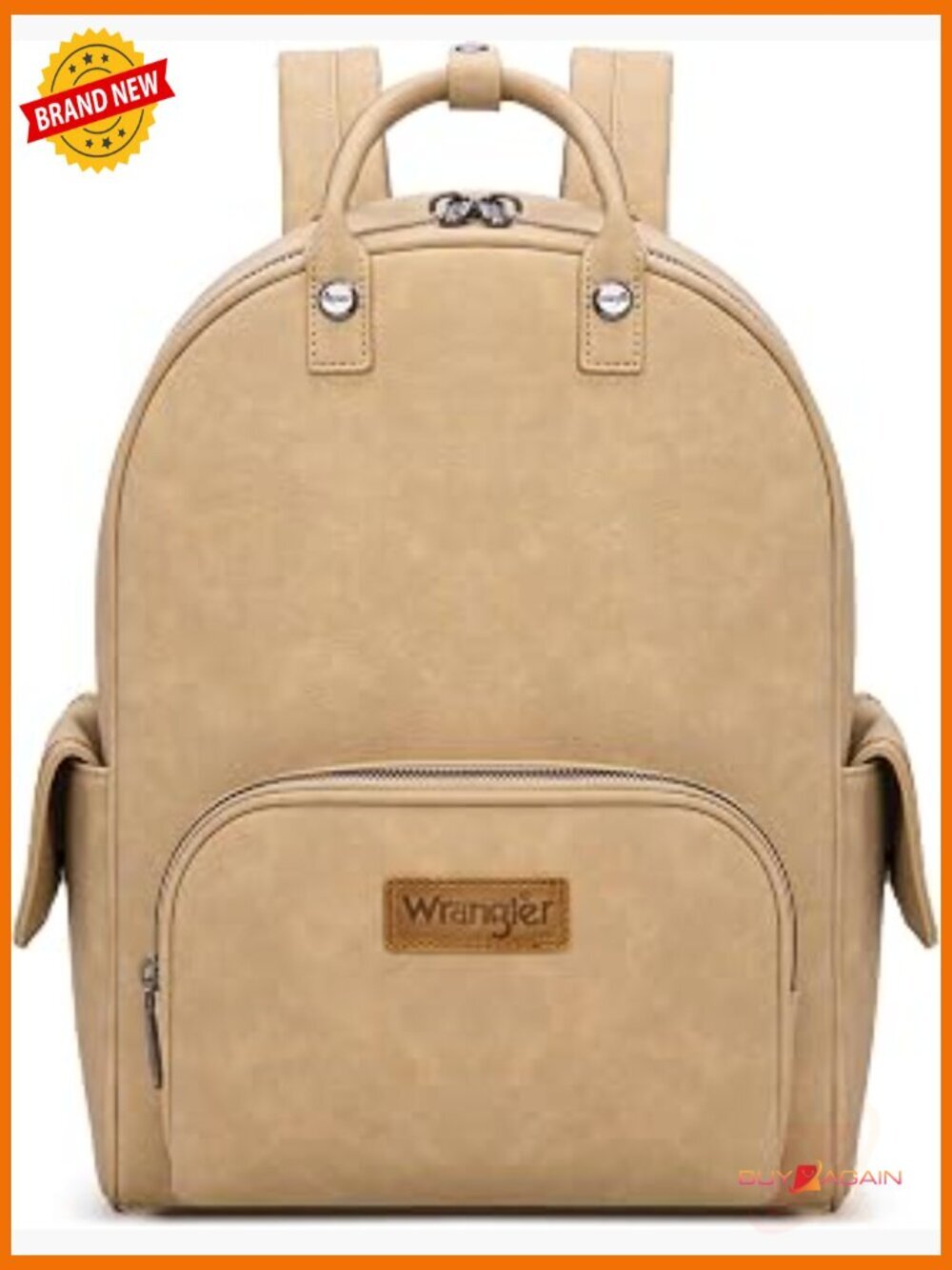 Faux Leather Backpack Purse with Adjustable Strap and Top Handle